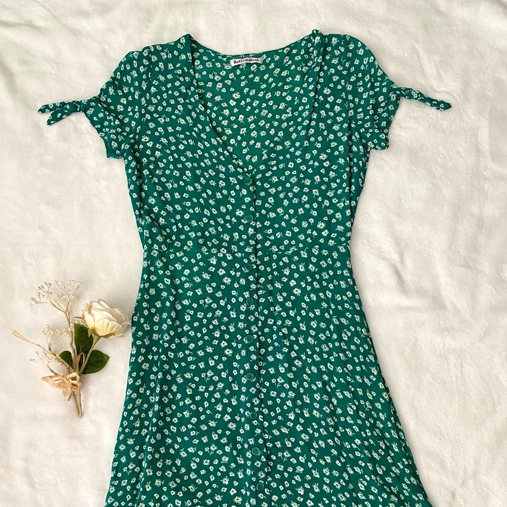 Reformation Rosalinda Dress size 10 - Picture 5 of 13
